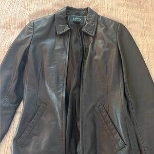 Ralph Lauren Vintage Black Leather Jacket